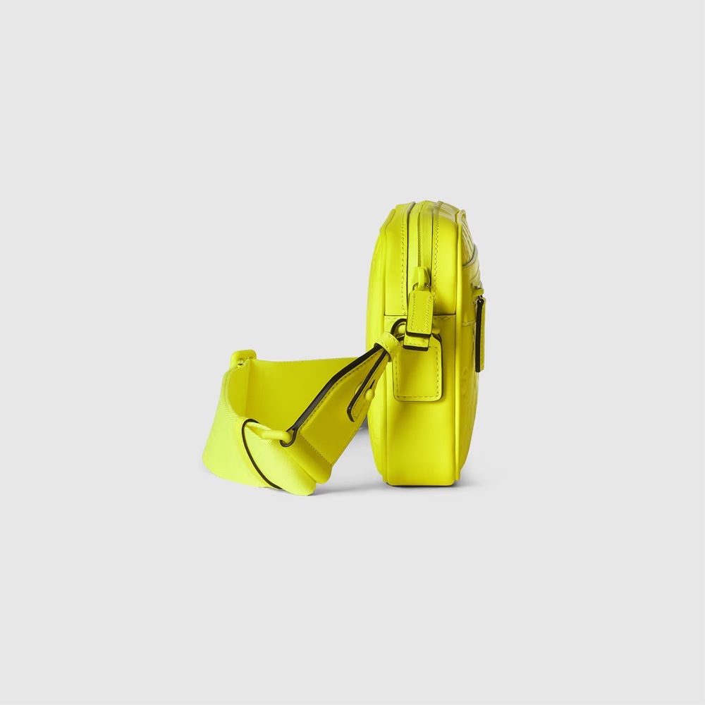 Gucci Yellow Crossbody Bag with Textured Monogram - Picture 2 of 16